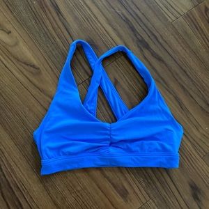 Blue aerie sports bra size medium never worn